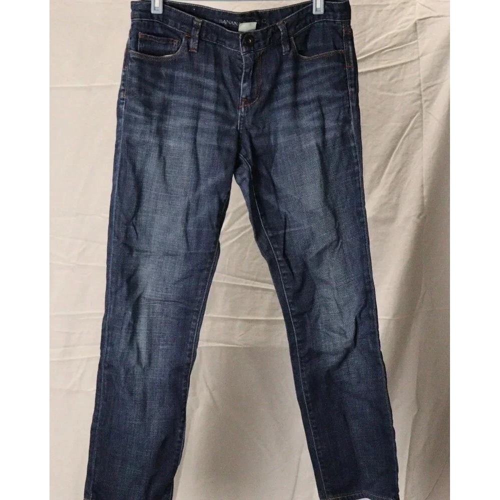 Banana Republic Jeans Size‎ women's 29 dark wash faded straight legged